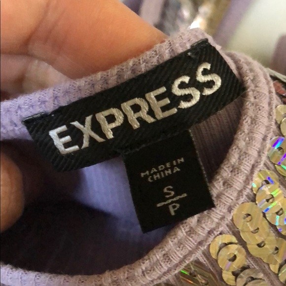 🍬Express🍬 Sequin Purple Tank Top - Picture 6 of 6